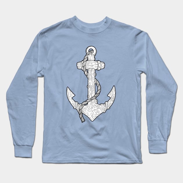 Anchor Long Sleeve T-Shirt by Woah_Jonny